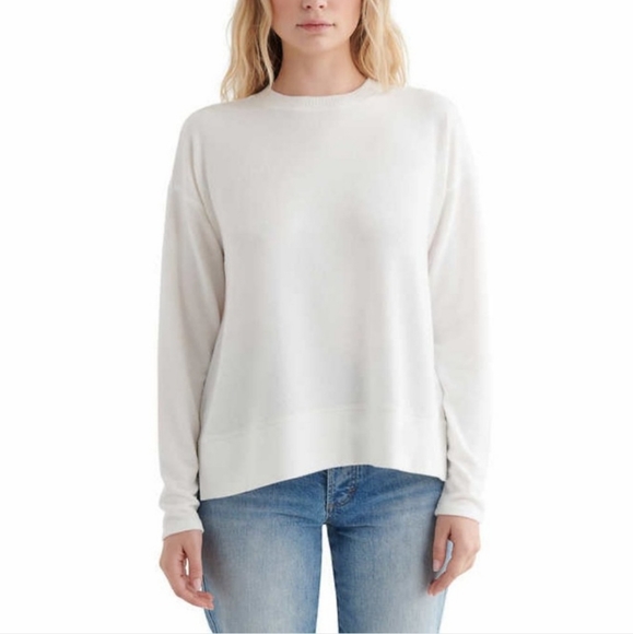 NWT Lucky Brand Cream/Marshmallow Crewneck Pullover Sweater XXL - Picture 1 of 4